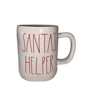Rae Dunn Santa's Helper off white/Cream Mug NWOT